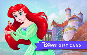 ariel cards disney gift card